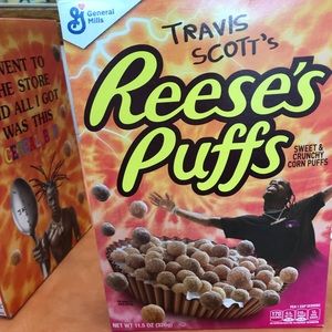 TRAVIS SCOTT REESES PUFFS LIMITED EDITON in stores